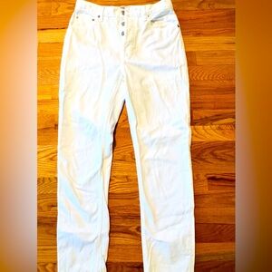 Everlane size 27 cheeky jean white button front